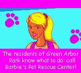 une photo d'Ã©cran de Barbie Pet Rescue sur Nintendo Game Boy Color